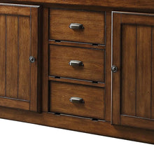 Load image into Gallery viewer, Rustic Farmhouse Warm Tobacco Rolling Kitchen Cart - Brown
