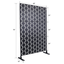 Load image into Gallery viewer, Outdoor &amp; Indoor Metal Privacy Freestanding Decorative Screen
