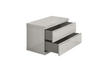 Load image into Gallery viewer, Two Drawer Nightstand - Light Gray

