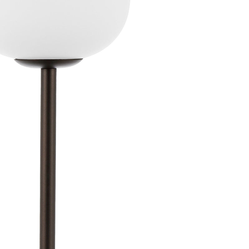 12" Novelty USB Table Lamp With Globe Shade - Antiqued Bronze