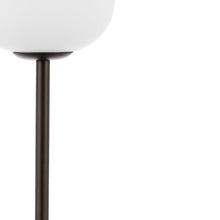 Load image into Gallery viewer, 12" Novelty USB Table Lamp With Globe Shade - Antiqued Bronze
