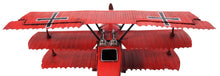 Load image into Gallery viewer, c1916 Baron Fokker Triplane Model Sculpture - Red
