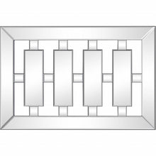 Load image into Gallery viewer, 24" Glass Framed Accent Mirror - Clear
