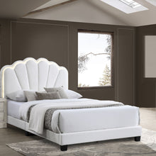 Load image into Gallery viewer, Bed With Floral Design Headboard And Built In LED Lighting
