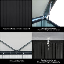 Load image into Gallery viewer, Out Door Metal Storage Box Store Medium - Black
