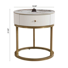Load image into Gallery viewer, Modern Round Table With Drawers
