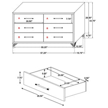 Load image into Gallery viewer, Chesney - 6 Drawer Bedroom Dresser - White
