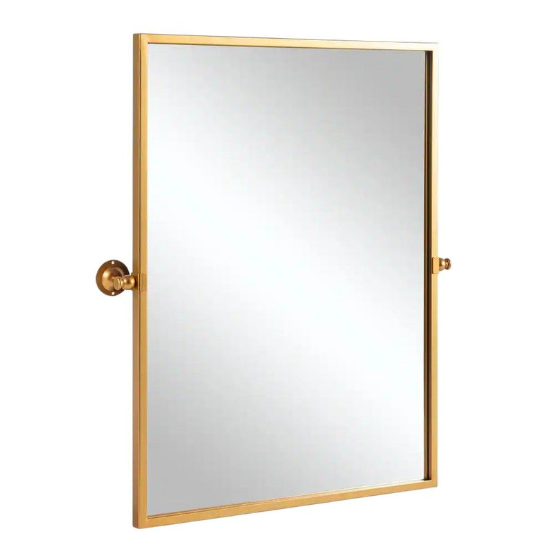 38'' Metal Framed Bathroom Vanity Mirror - Gold
