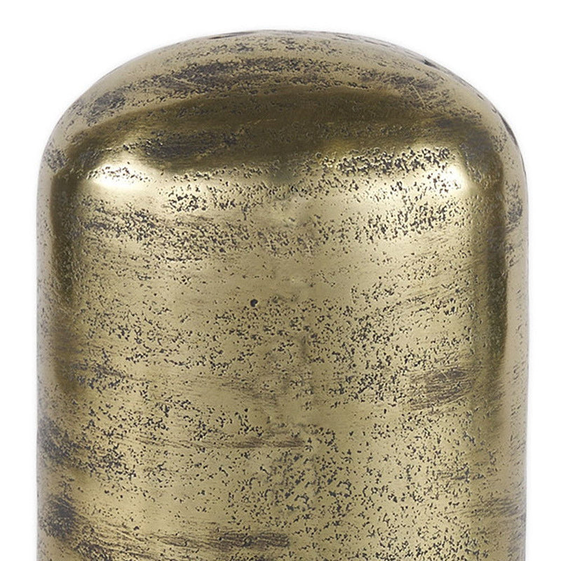 Cylindrical Tabletop Sculpture (608701) - Antiqued Brass