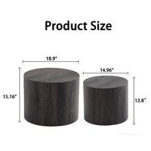 Load image into Gallery viewer, Modern Round Nesting Coffee Table (Set of 2)
