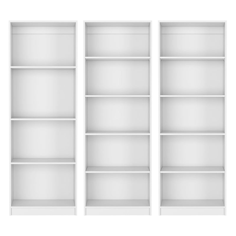 Fourteen Tier Modular Bookcase (Set of 3) (546631) - White