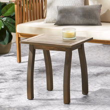 Load image into Gallery viewer, Kinesis - Outdoor Side Table With Slatted Top And Wood Frame
