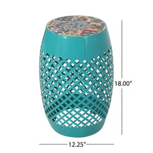Load image into Gallery viewer, Roswell - Outdoor Side Table With Mosaic Tile Top
