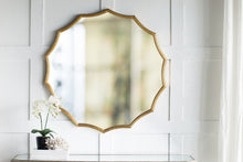 Load image into Gallery viewer, Round Sunburst Wall Mirror With, Wall Decor Mirror For Entryway Bedroom Living Room - Gold
