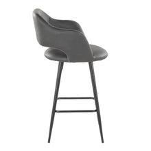 Load image into Gallery viewer, Margarite - Contemporary Fixed Height Counter Stool With Square Footrest (Set of 2)
