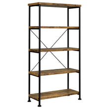 Load image into Gallery viewer, Avon - 2 Piece Computer Desk And Bookcase With 3 Drawers - Rustic Brown
