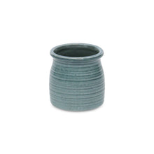 Load image into Gallery viewer, Striped Round Pot Planter (487474) - Green
