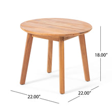 Load image into Gallery viewer, Outdoor Side Table With Slat Top - Brown
