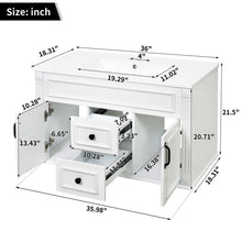 Load image into Gallery viewer, French Simple Style Wall Mounted Bathroom Cabinet With Sink
