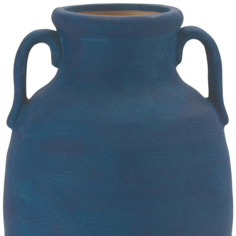 Urn Vase - Blue / Terra Cotta