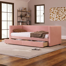 Load image into Gallery viewer, Daybed With Two Drawers And Wood Slat
