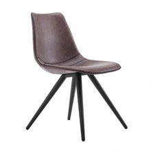 Load image into Gallery viewer, Upholstered Faux Leather Dining Room Side Chairs (Set of 2) - Brown
