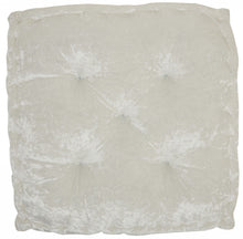 Load image into Gallery viewer, 24" X 24" Polyester Solid Color Floor Cushion - Ivory
