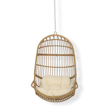 Load image into Gallery viewer, Rustic Hanging Basket Chair With Cushion
