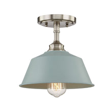 Load image into Gallery viewer, Kitchen Island Metal Dimmable Flush Chandelier With Light Shades - Blue
