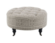 Load image into Gallery viewer, Upendo - Pattern Ottoman With Casters - Multi
