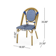 Load image into Gallery viewer, Outdoor Rattan And Aluminum French Bistro Chair Set
