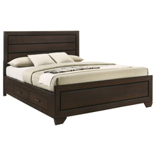Load image into Gallery viewer, Kauffman - Queen Storage Panel Bed With Side Drawers - Dark Brown
