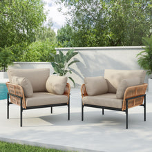 Load image into Gallery viewer, Rope Lounge Chair With Cushions For Modern Spaces
