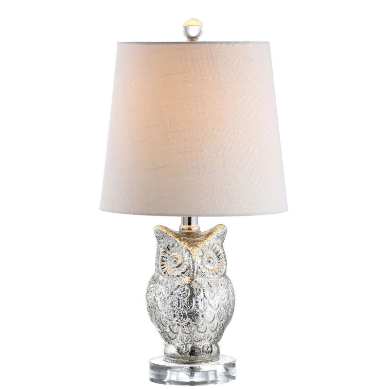 Novelty Table Lamp With Empire Shade - Silver