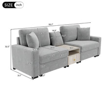 Load image into Gallery viewer, Modular Sofa Couch With Storage Armrest And Center Console
