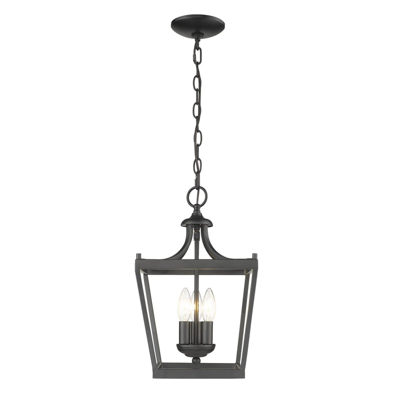 Metal Tapered Hanging Light - Vintage Black