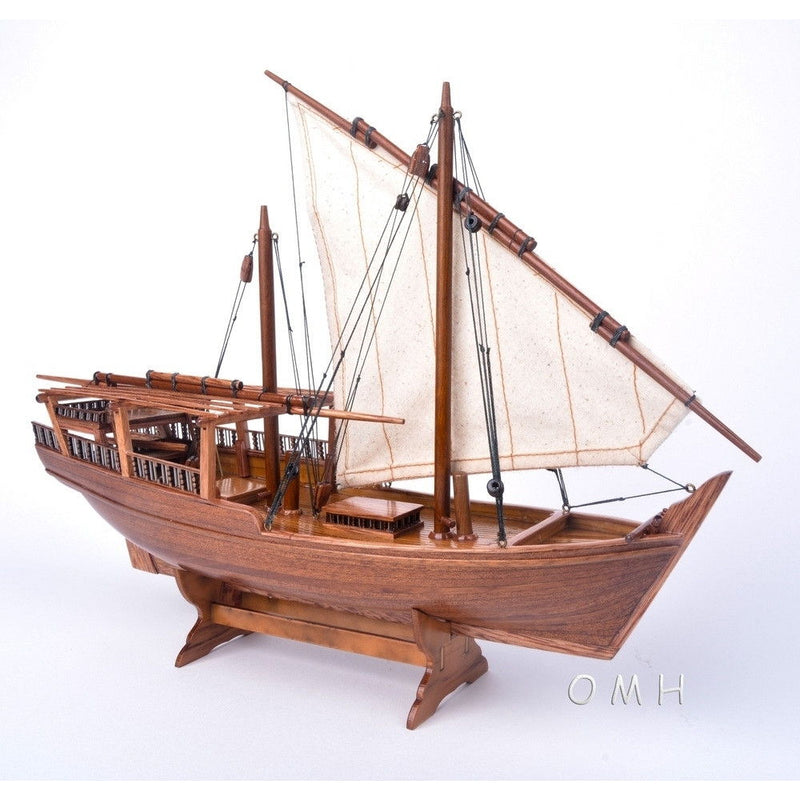 Hand Painted Model Boat (624239) - Light Brown / Beige