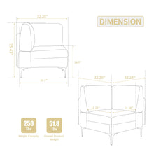 Load image into Gallery viewer, Modular Sectional Sofa Corner Seat
