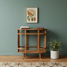Load image into Gallery viewer, Solid Wood Solid Console Table With Shelf With Two Drawers (719162) - Brown
