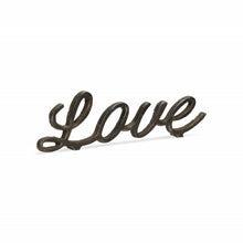 Load image into Gallery viewer, Love Hand Painted Tabletop Sculpture - Black
