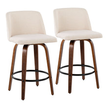 Load image into Gallery viewer, Toriano - Mid Century Modern, Counter Stool (Set of 2)
