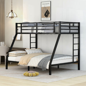 Metal Twin XL over Queen Bunk Bed for Teens and Adults,Space-Saving/Noise Reduced/No Box Spring Needed, Old SKU W1307S00013 (Expect arrive date 2024/3/24)