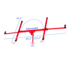 Load image into Gallery viewer, Drywall Panel Lifter Drywall Panel Hoist Jack Lifter Jack Rolling Caster Panel Hoist 11Ft - Red
