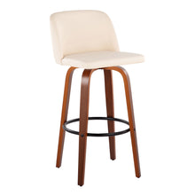 Load image into Gallery viewer, Toriano - Mid Century Modern Fixed Height Barstool Swivel And Round Footrest (Set of 2)
