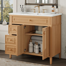 Load image into Gallery viewer, Bathroom Vanity With Sink, 3 Drawers &amp; 2 Doors
