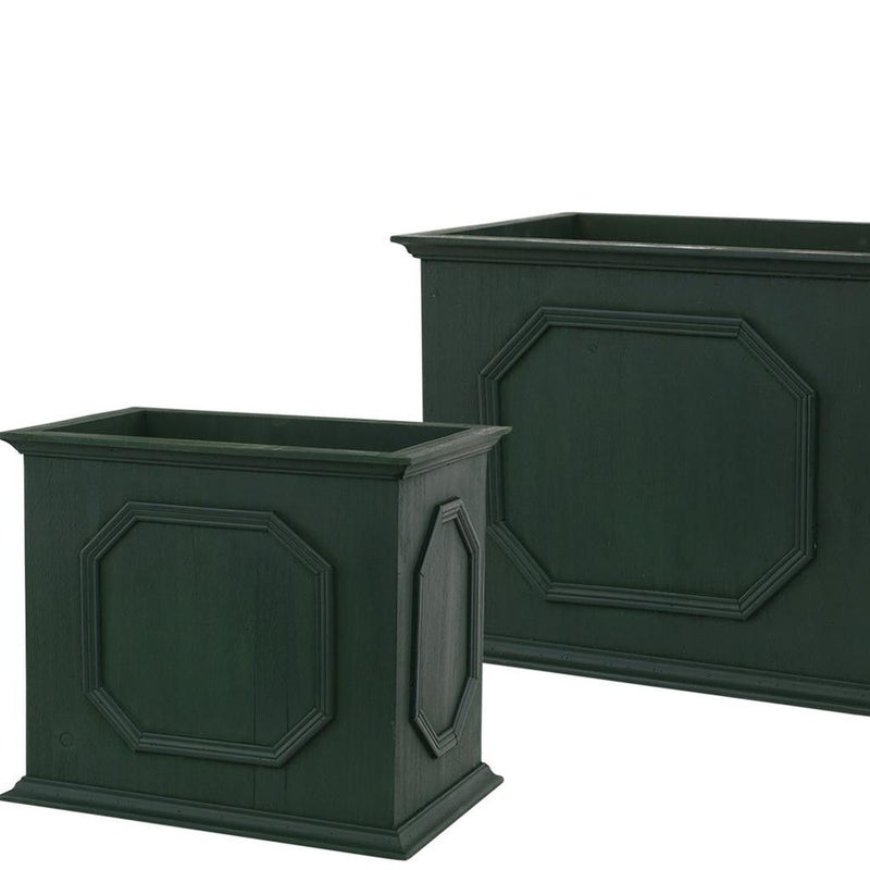 Rectangular Planter Boxes (Set of 3) - Green