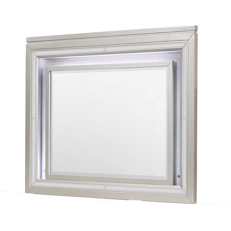 38" Lighted Mounted Accent Mirror - Champagne