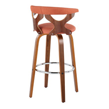 Load image into Gallery viewer, Gardenia - Mid Century Modern Fixed Height Barstool With Swivel With Round Footrest (Set of 2)
