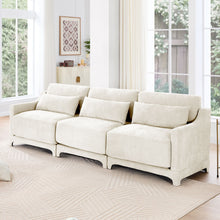 Load image into Gallery viewer, Elegant Sofa With Ergonomic Design And Lumbar Pillows
