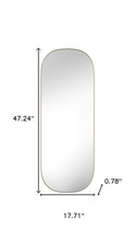 Load image into Gallery viewer, 47" Oval Framed Full Length Hanging Mirror - Gold
